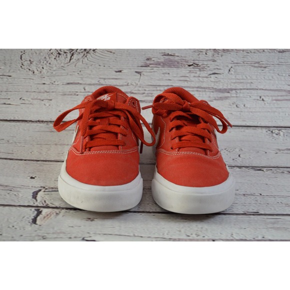 Nike SB Canvas Skateboarding Shoes Big Kids Size 4.5 Red Pre-Owned - Picture 2 of 10